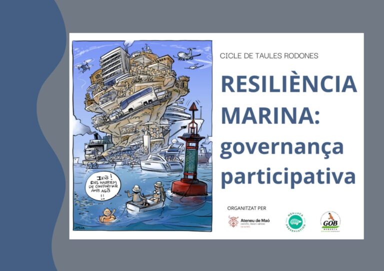 27 de febrer, conversa sobre Resiliència Marina a l’Ateneu de Maó