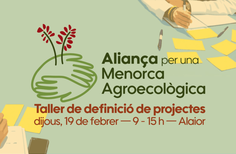 L’Aliança per una Menorca Agroecològica convoca un taller col·laboratiu de definició de projectes